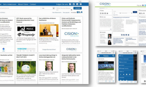 news Powered by Cision - verbesserte Suche und für den mobilen Zugriff optimiertes Design