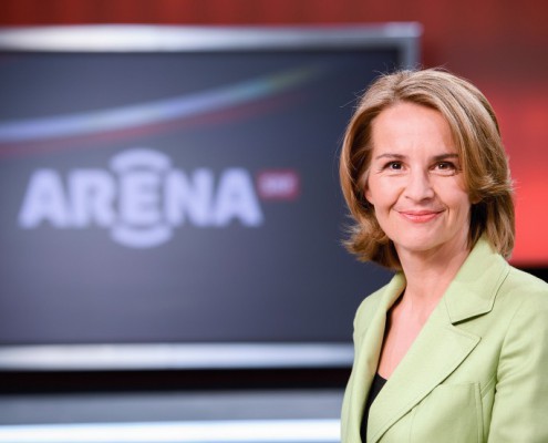 Arena-Moderatorin macht Auszeit