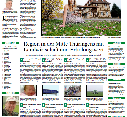 Erfurt Land: Neue Lokalausgabe der Thüringer Allgemeinen