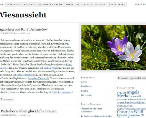 Blog Spotlight: Wiesaussieht
