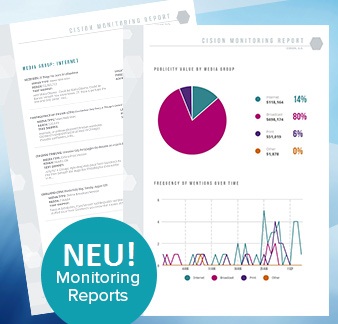 Neue Monitoring-Reports in der PR-Software CisionPoint