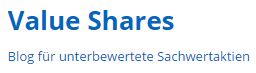 Blog Spotlight: Value Shares